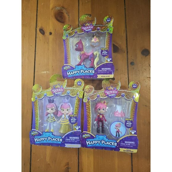 Shopkins Other - Shopkins Happy Places Royal Lot Of 3! Queen Beehave, Rowen Ruby & Royal Ruby